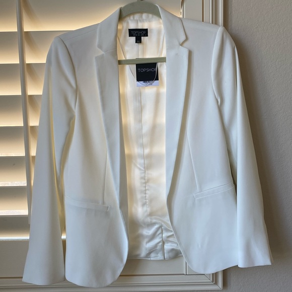 Topshop Jackets & Blazers - White Blazer- Top Shop 4 NWT